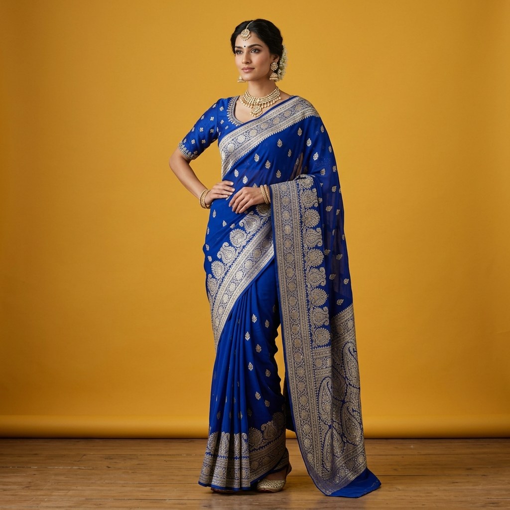 Double Colour Georgette